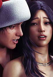 Hawke fansadox 642 Office Xmas Party - Her panties in her mouth and Justin's belt wrapped around her neck