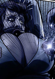 Black Star Inferno - The bot had her by the neck and was making her suck in a strict robotic rhythm, fast, unchanging and cruel by Mr Kane