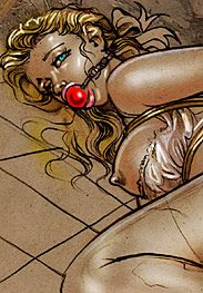 Roscoe's stories - Two horny men, one beautiful bound blonde, a hypo and a tazer by Roscoe