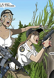 Shoot, hurry, kill them, please kill them now - The woods have eyes 2 by Gary Roberts