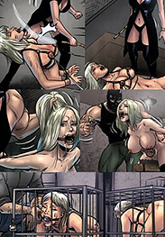 Celestin fansadox 528 Group X part2 - Group X captures her lesbian lover and forces her lover to fuck and suffer